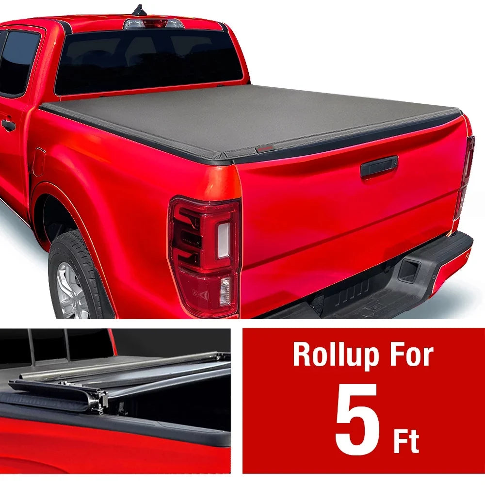 MaxMate Soft Tri-fold Truck Bed Tonneau shield suitable with 2019-2024  Ranger | 5' (61") Bed | TCF371066