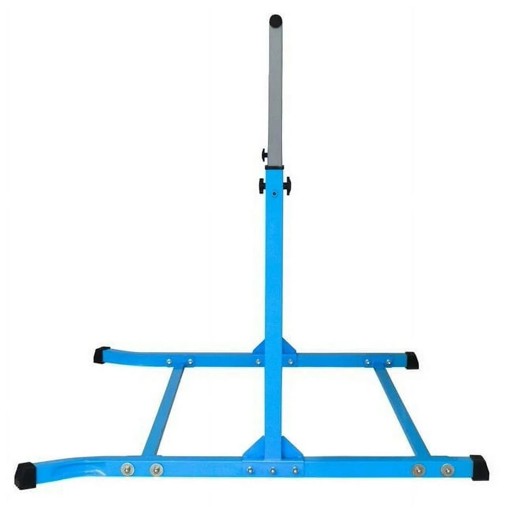Adjustable Blue Gymnastics Bar for Kids - Expandable Junior Training Bar with Heavy-Duty Curved Legs - Ideal for Children's Gymnastics (Walmart Exclusive)