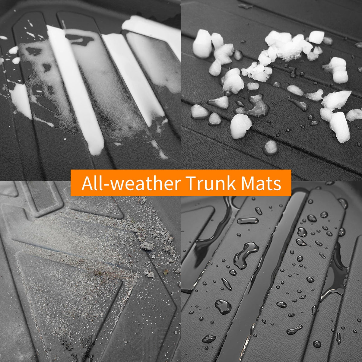 Fit 2020 2021 2022 2023 Tesla Model Y Floor Mats Trunk Mats All elements Cargo Liners for Tesla Model Y Accessories (Trunk Mats+Floor Mats)