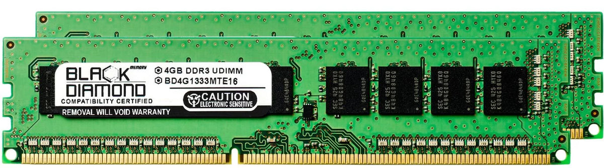 8GB 2X4GB Memory RAM for  Z Series Z8NR-D12 (ECC) 240pin PC3-10600 1333MHz DDR3 UDIMM Black Diamond Memory Module Upgrade