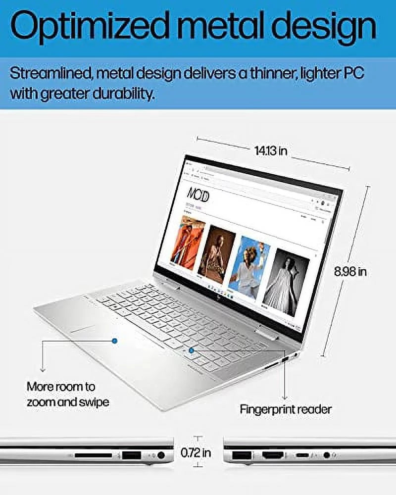 2022 Latest Envy X360 2-in-1 Laptop | 15.6" FHD IPS Touchscreen |  12-Core i7-1260P | 32GB DDR4 1TB NVMe SSD | WiFi 6 | Thunderbolt4 | HDMI2.1 | Backlit KB | Fingerprint | Windows 11 Home