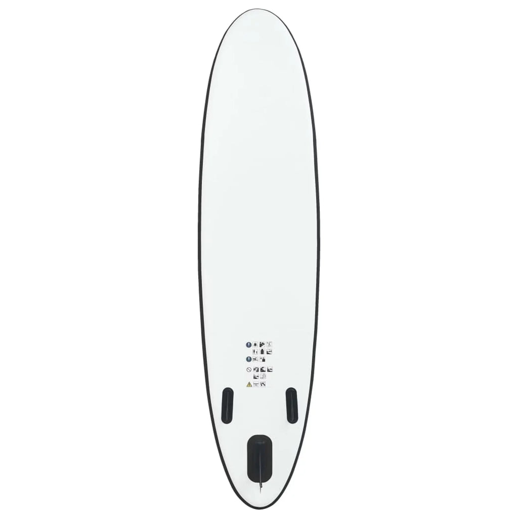 Walmeck Inflatable Paddleboard Set Black and White