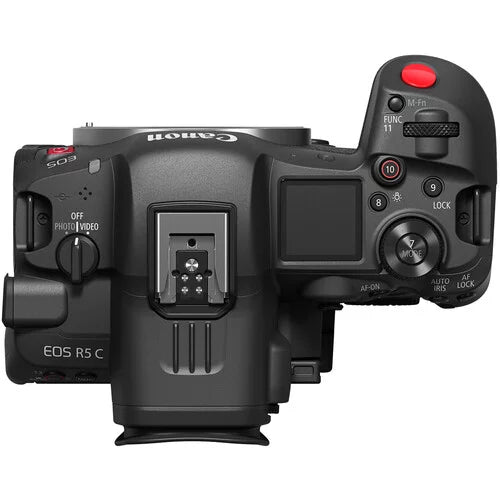 EOS R5 C Mirrorless Cinema Camera (Body Only) and Mount Adapter EF-EOS R Bundle + Deluxe Accessories Like Pro Microphone, High Power LED, 4-Pack Photo Editing Software and More