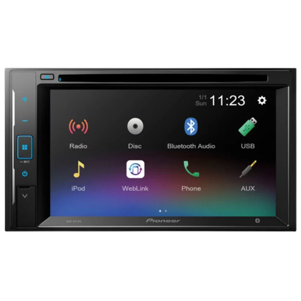 KIT4904 Bundle for 2008-2015 Nissan Frontier W/ Pioneer Double DIN Car Stereo with Bluetooth/Backup Camera/Installation Kit/in-Dash DVD/CD AM/FM 6.2" WVGA Touchscreen Digital Media Receiver