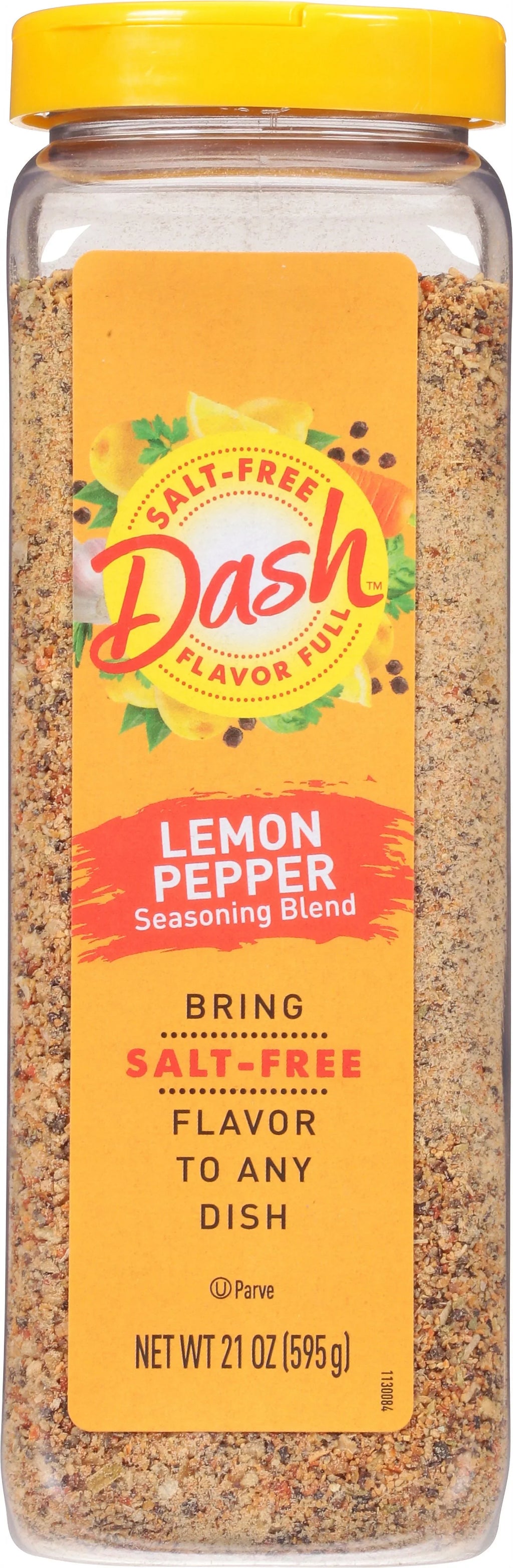 Dash Lemon Pepper Salt-Free Seasoning Blend, 21 Ounce