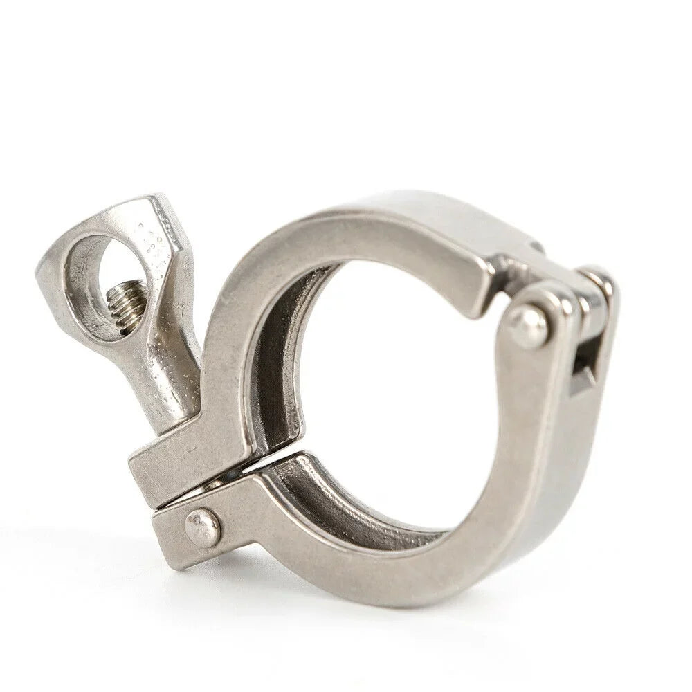 10PCS Stainless Steel Quick-loading Clamp for Machine Tools，Ships, Sewage Treatment moisture Oil Gas for Soft or Hard Pipe Links