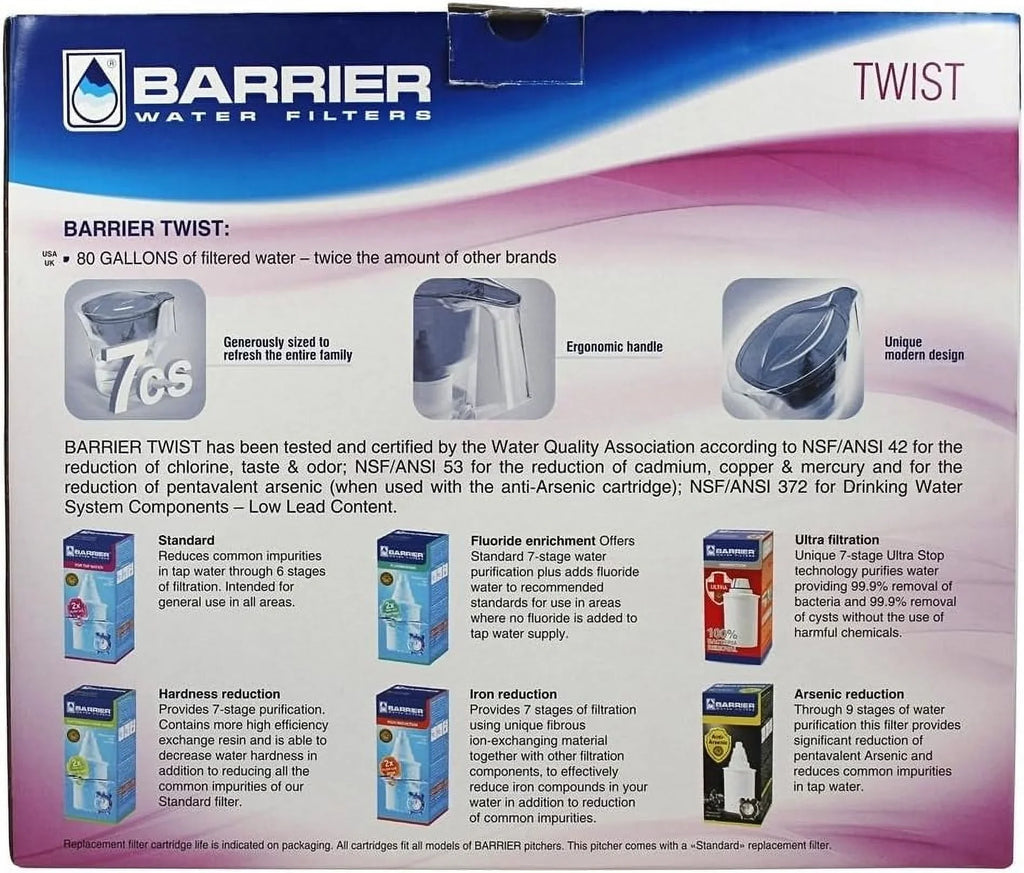 Barrier moisture Filter Pitcher Grand Blue - 1 Set