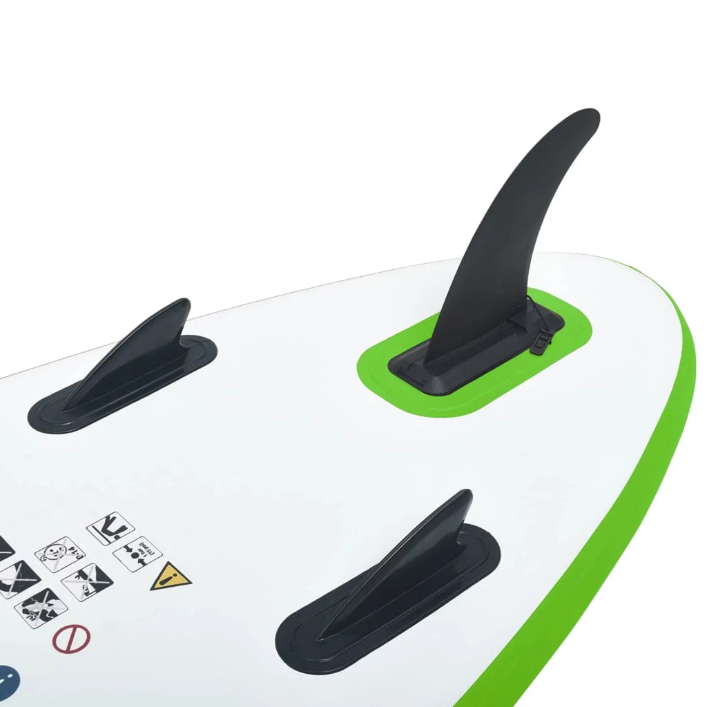 Dcenta Inflatable Paddle Board Set Beach Surfing Board with Oar, Fin, Hand Pump,  Kit and Carrying Bag Surfboard for Adults
