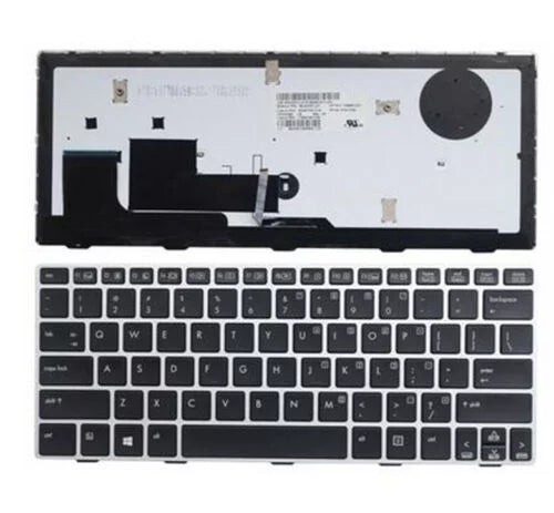 New US Black with Silver Frame Backlit Laptop Keyboard Replacement for  EliteBook Revolve 810 G1 810 G2 P/N:90.4XF07.L01 SG-57700-XUA SN8123BL 706960-001