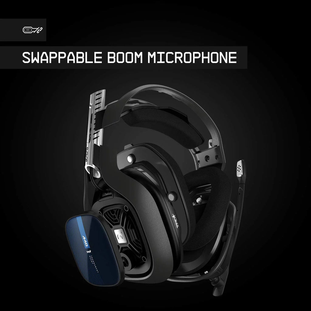 ASTRO Gaming A40 TR Wired Headset with Astro Audio V2 for PlayStation 5, PlayStation 4, PC, Mac Like New Black Blue