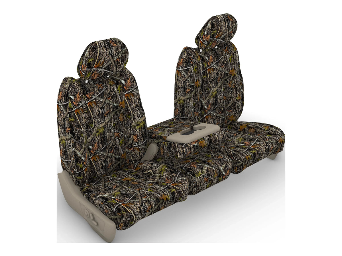 F480 2011-2014  F150-F550 XL 40/20/40 Split Seat with Opening 20 Bottom and Opening Center Console in Camo Endura