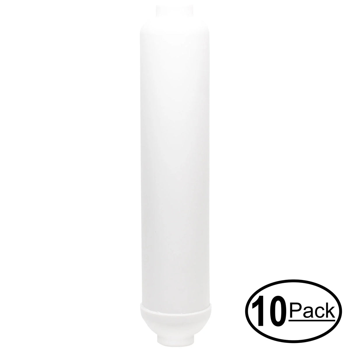 10-Pack Replacement for MaxWater 101074 Inline Filter Cartridge - Universal 10-inch Cartridge for MaxWater 6 stage 50 gpd ph alkaline reverse osmosis aqua System - Denali Pure Brand