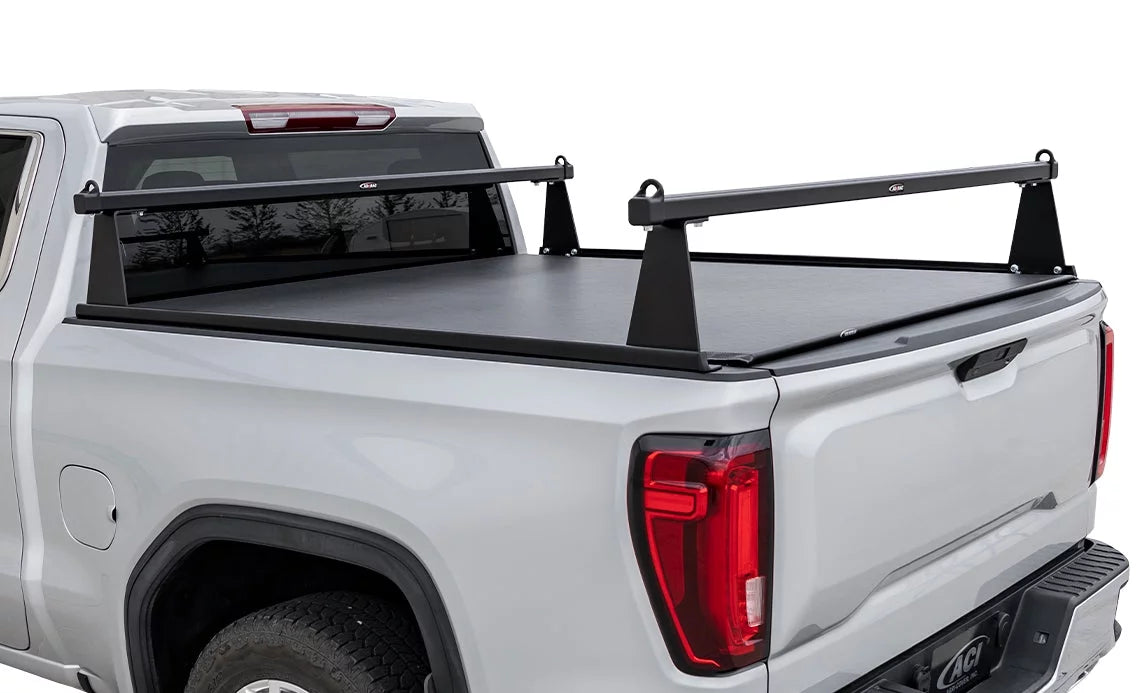 ADARAC 2014-2018 Fits Chevrolet Silverado Fits GMC Sierra 1500 5' 8" Matte Black Aluminum M-series Truck Bed Racks F4020042