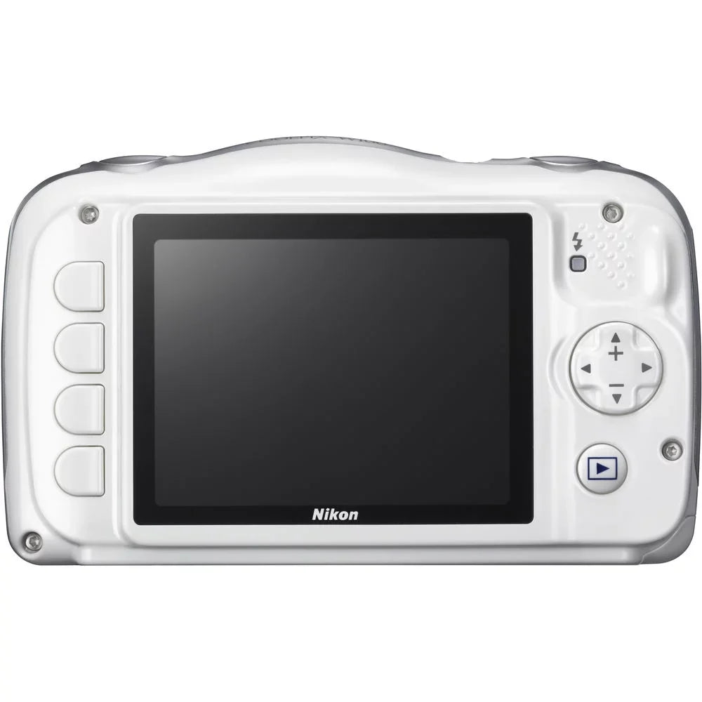 Restored  COOLPIX W100 13.2MP Digital Camera w/ 3x Zoom Lens – with 16GB Bundle includes, Sandisk Ultra SDHC 16GB Memory Card + Point and Shoot Field Bag Camera Case + Many More (Refurbished)