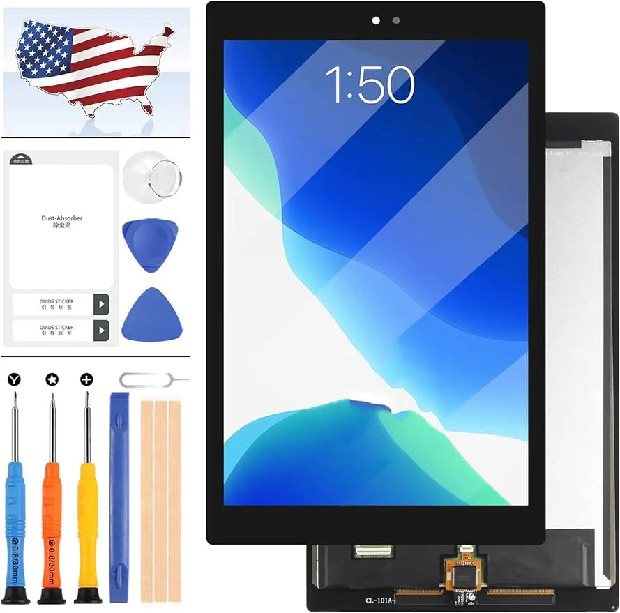 LCD Screen Replacement for Amazon Kindle Fire HD 10 7th Gen SL056ZE 2017 Version 10.1 LCD Display Touch Screen Digitizer Assembly with Tools