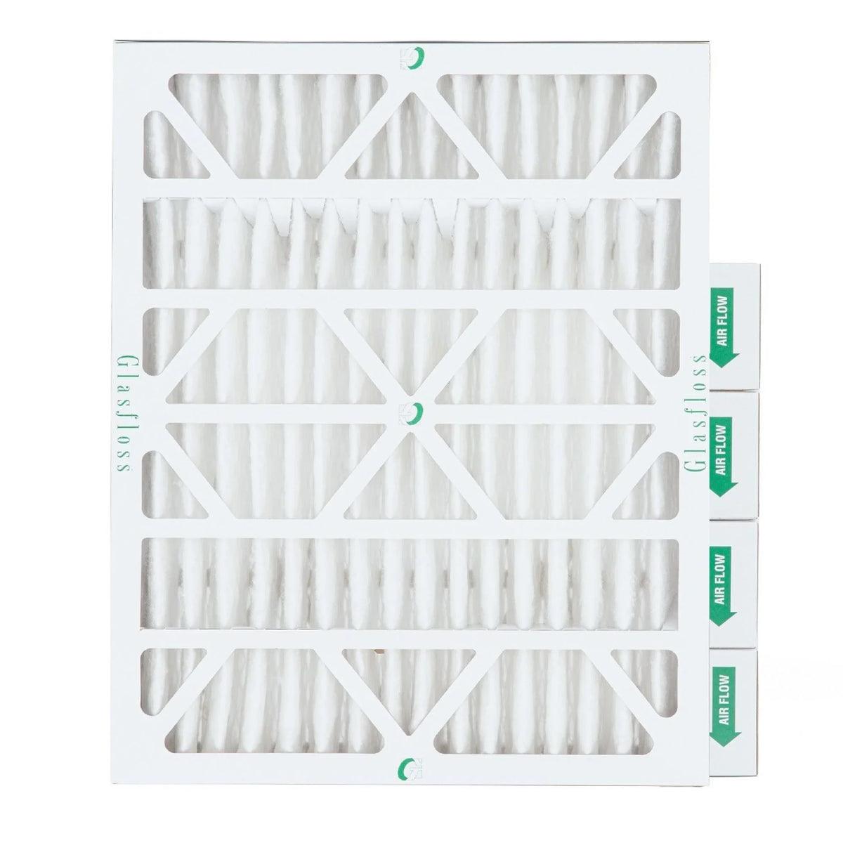 ( Quantity 5 ) Exact Size: 15-1/2 x 19-1/2 x 3-3/4. 16x20x4 MERV 10 Pleated HVAC Air Filters by Glasfloss