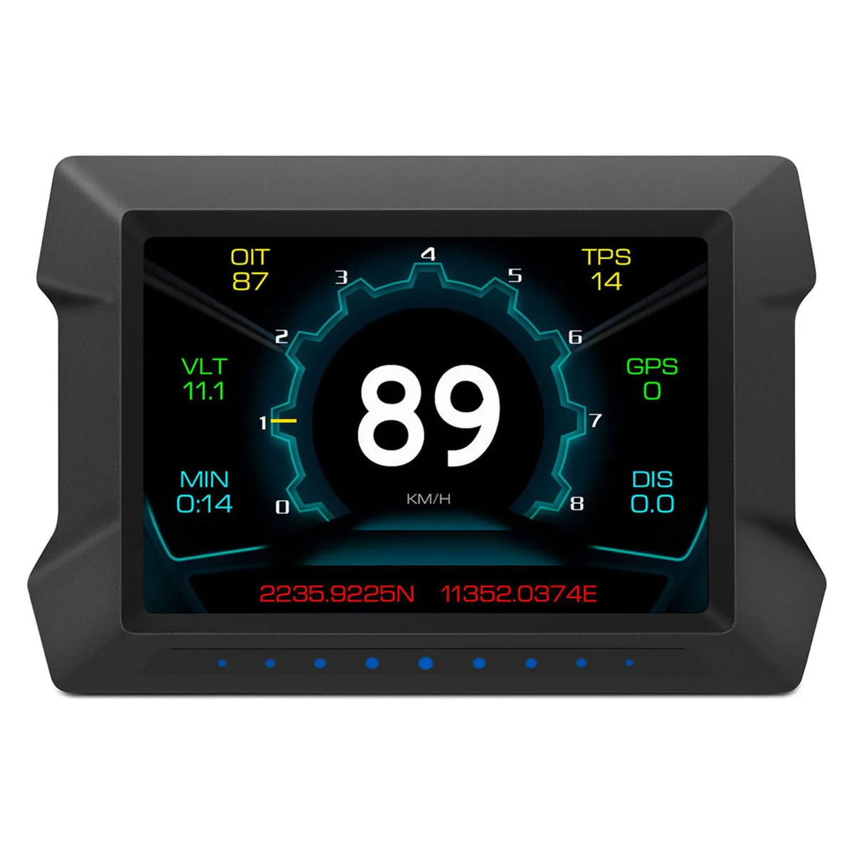 Arealer Multi-Functions Trip Computer P22 Universal Car HUD Car Gauge, OBDⅡ Diagnostic and Slope Meter Digital Speedometer Driving Computer Overspeed for All Vehicles