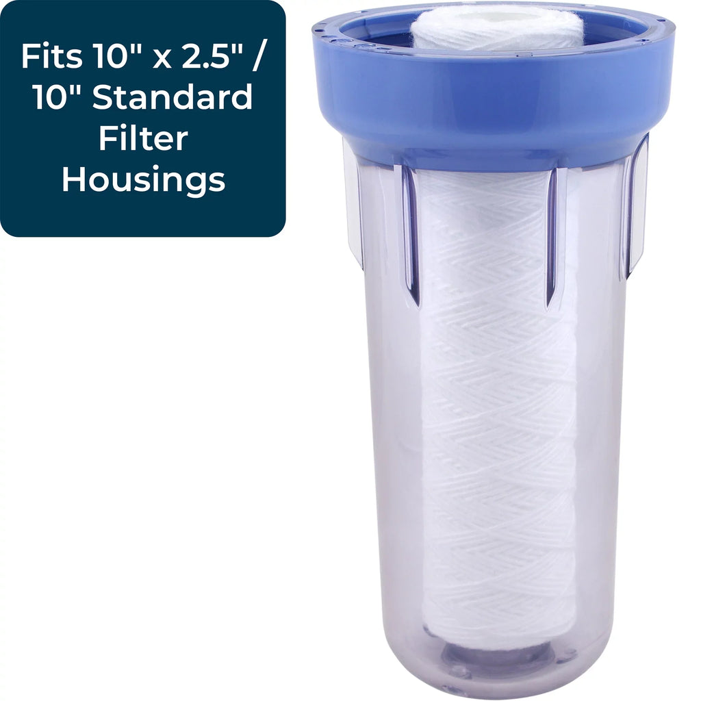 SpiroPure 10 x 2.5" String Wound Polypropylene Filter, 30 Micron (24 Pack)