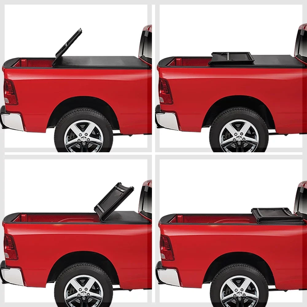 Short Bed Tonneau shield 6.1Ft Soft Tri-Fold Fleetside for 05-19 Nissan Frontier