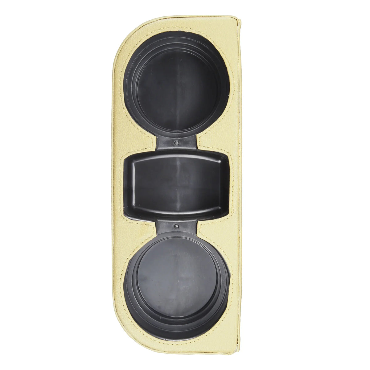 Car Seat Gap Filler Multi-function Cup Holder Car Seat Organizer Console Side Pocket Storage Box Beige