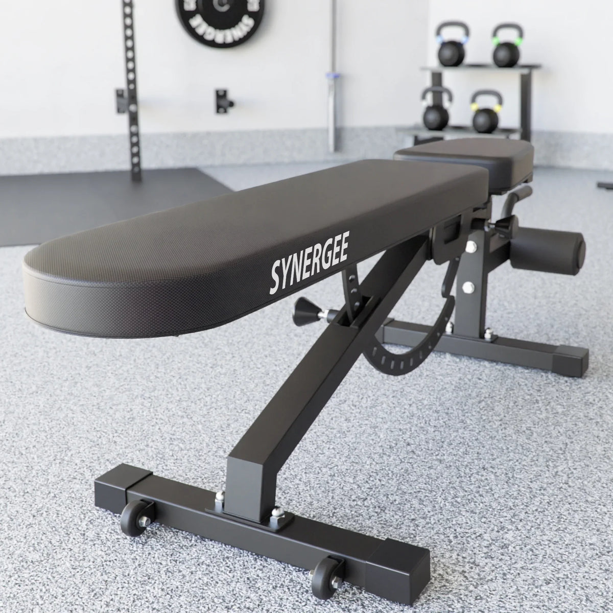 top-notch for Commercial, Garage and Home Gym.. Weight Bench for Dumbbell & Barbell Press Exercises & Workouts. Synergee Adjustable Incline Decline Workout Bench