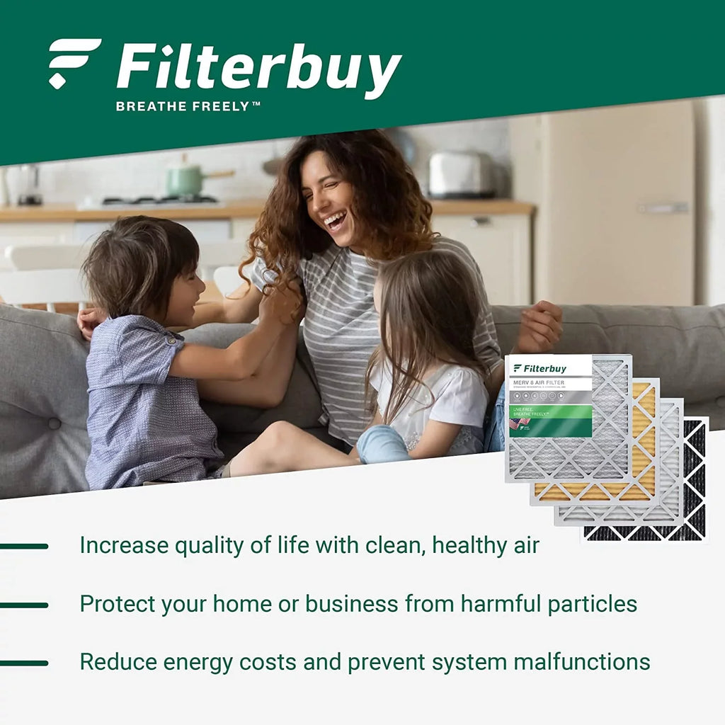 Filterbuy 16x36x1 MERV 11 Pleated HVAC AC Furnace Air Filters (3-Pack)