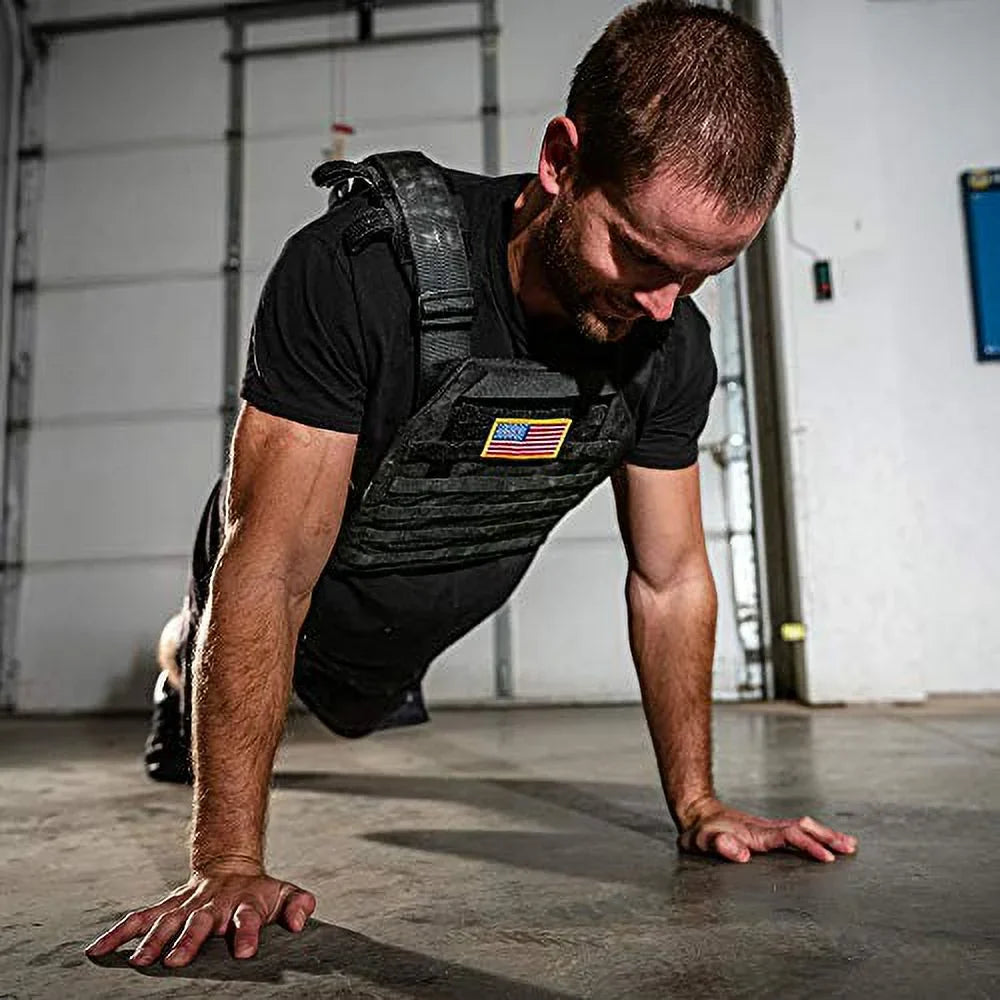Weight Vest Plates - 8.75 LB Plates Sold In A Pair - 20LB Total Vest Weight - F&F Fitness - suitable With Most Vests, Weight Carrier - Crossfit Training – Plates For Weighted Vest Workouts