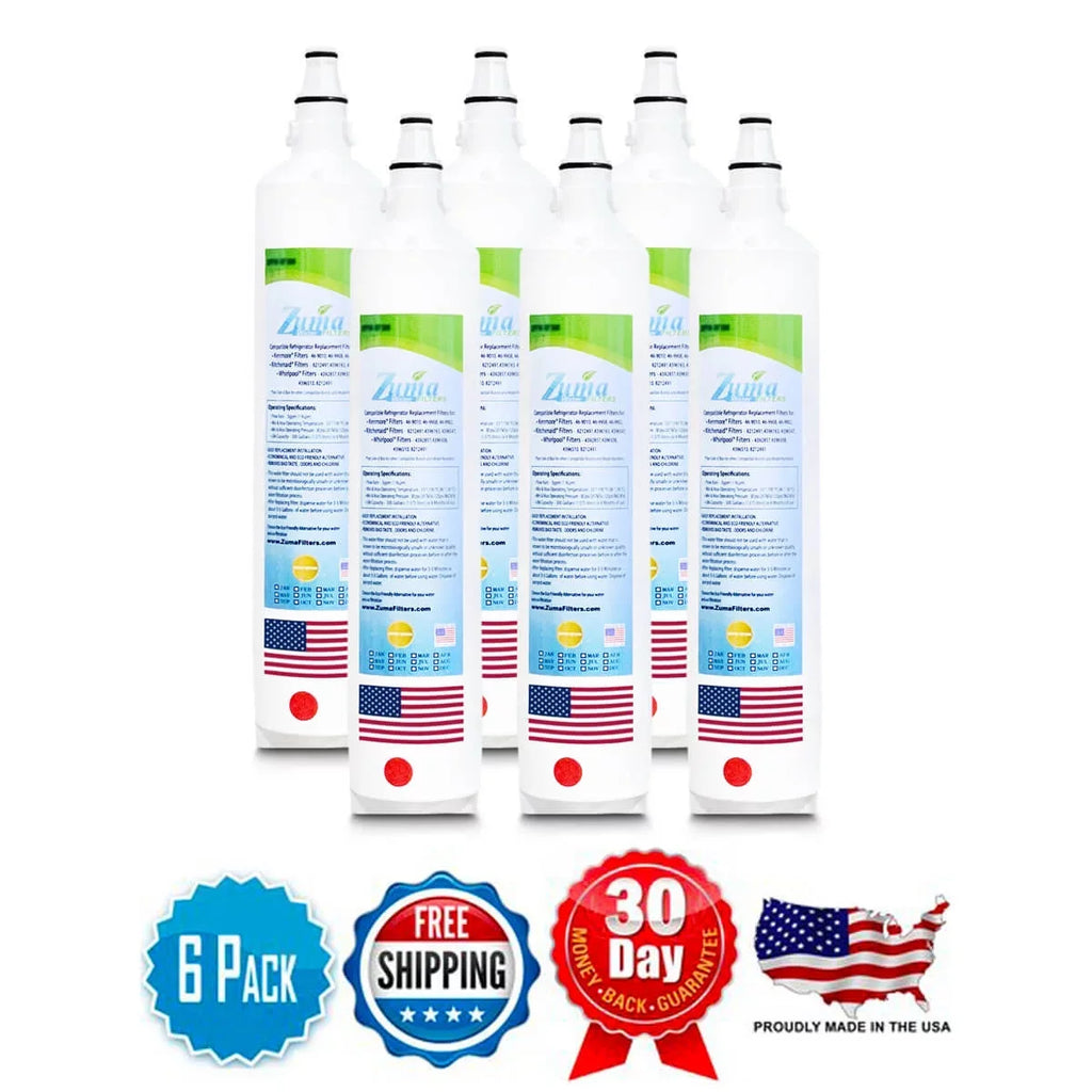 ZUMA Brand , liquid Filters , Model # ZWFZ1-RF750 , matching with Subzero® BI36RGSPH - 6 Pack - Made in U.S.A.