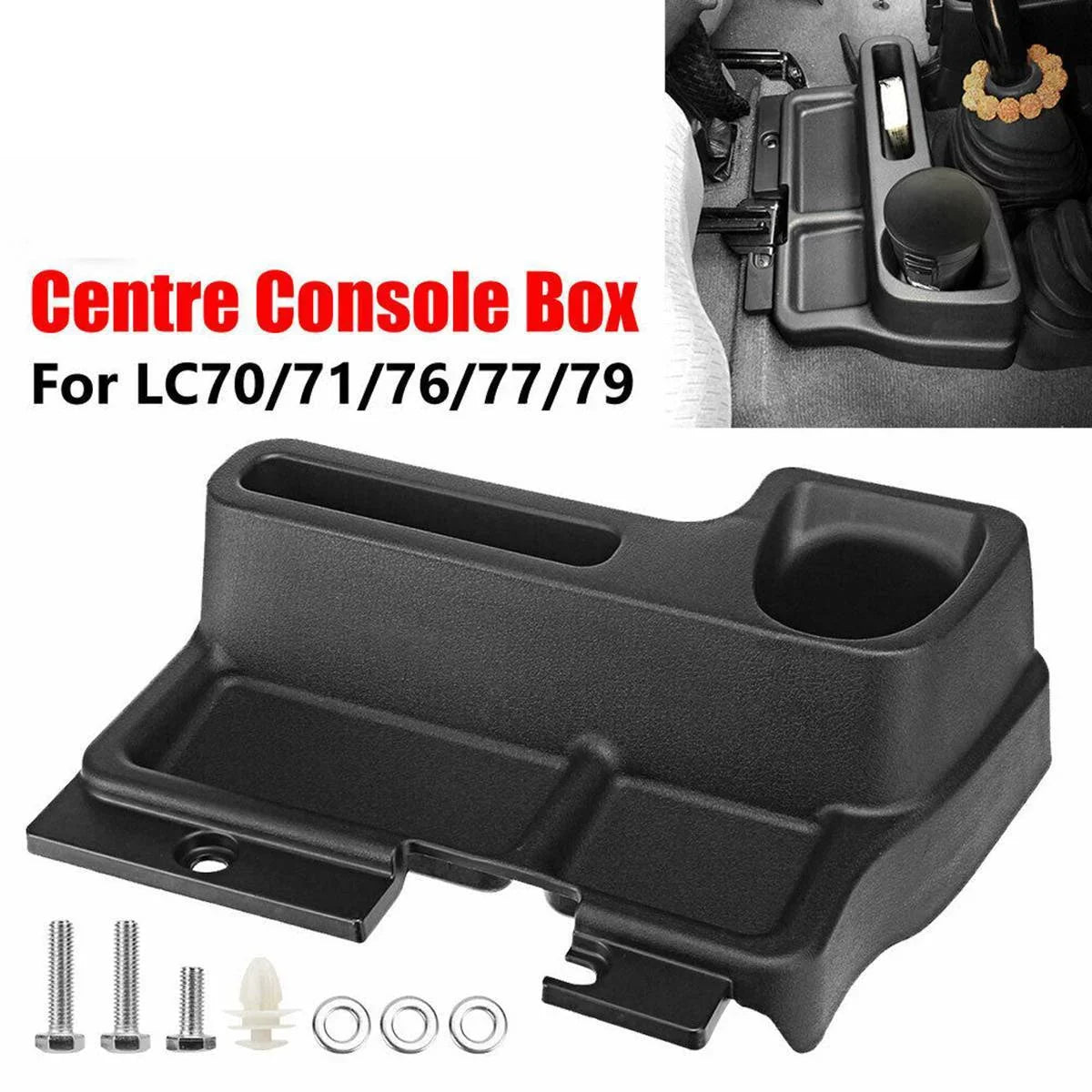 Car Center Console Organizer Box Replacement for  Land Cruiser LC70 LC71 LC76, Interior Centre Console Storage Box, Black