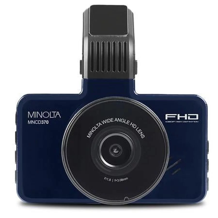 MNCD370 12MP Full HD 3" LCD Screen Dash Camera, Blue