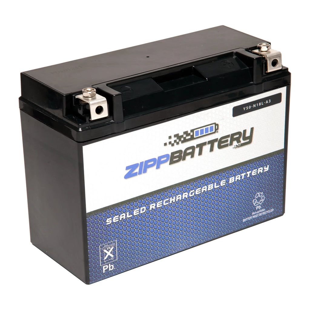 Zipp Battery Y50-N18L-A3 (50-N18L-A3 12 Volt,20 Ah, 260 CCA) Motorcycle Battery for  800cc R80gs R80st 1981