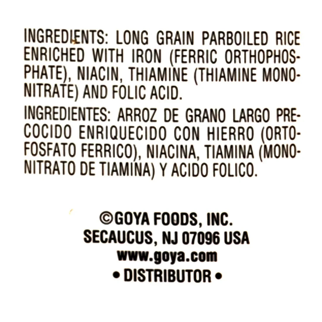 Golden Canilla, Microwaveable Enriched Long Grain Parboiled Rice, 10 lbs.