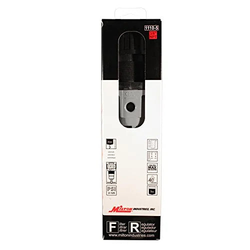 NPT Polycarbonate Piggyback Filter Regulator. Milton 1110-5 0.37 in