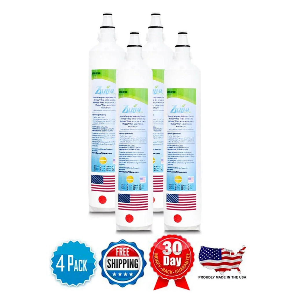 ZUMA Brand , aqua Filters , Model # ZWFZ1-RF750 , suitable with Subzero® IT36CIIDLH - 4 Pack - Made in U.S.A.