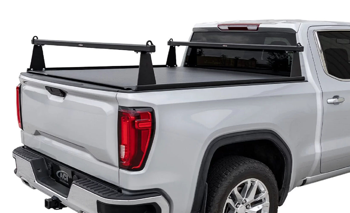 ADARAC 2014-2018 Fits Chevrolet Silverado Fits GMC Sierra 1500 5' 8" Matte Black Aluminum M-series Truck Bed Racks F4020042