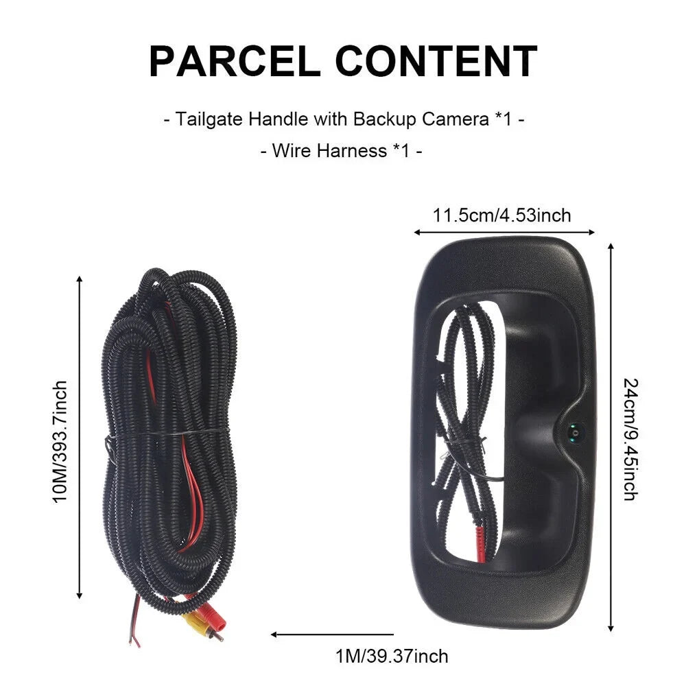 Kydely High Resolution Waterproof Replacement Rear View Camera Chevy GMC Silverado/Sierra Tailgate Handle