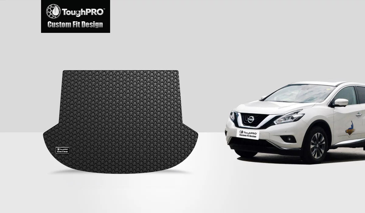 ToughPRO - Cargo Mat matching with NISSAN Murano - All atmospheric conditions Heavy Duty (Made in USA) - Black Rubber - 2016