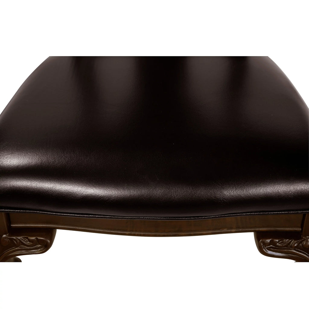 Furniture Of America IDF-3319W-SC Woden Side Chair- 2 Pack - Brown Cherry