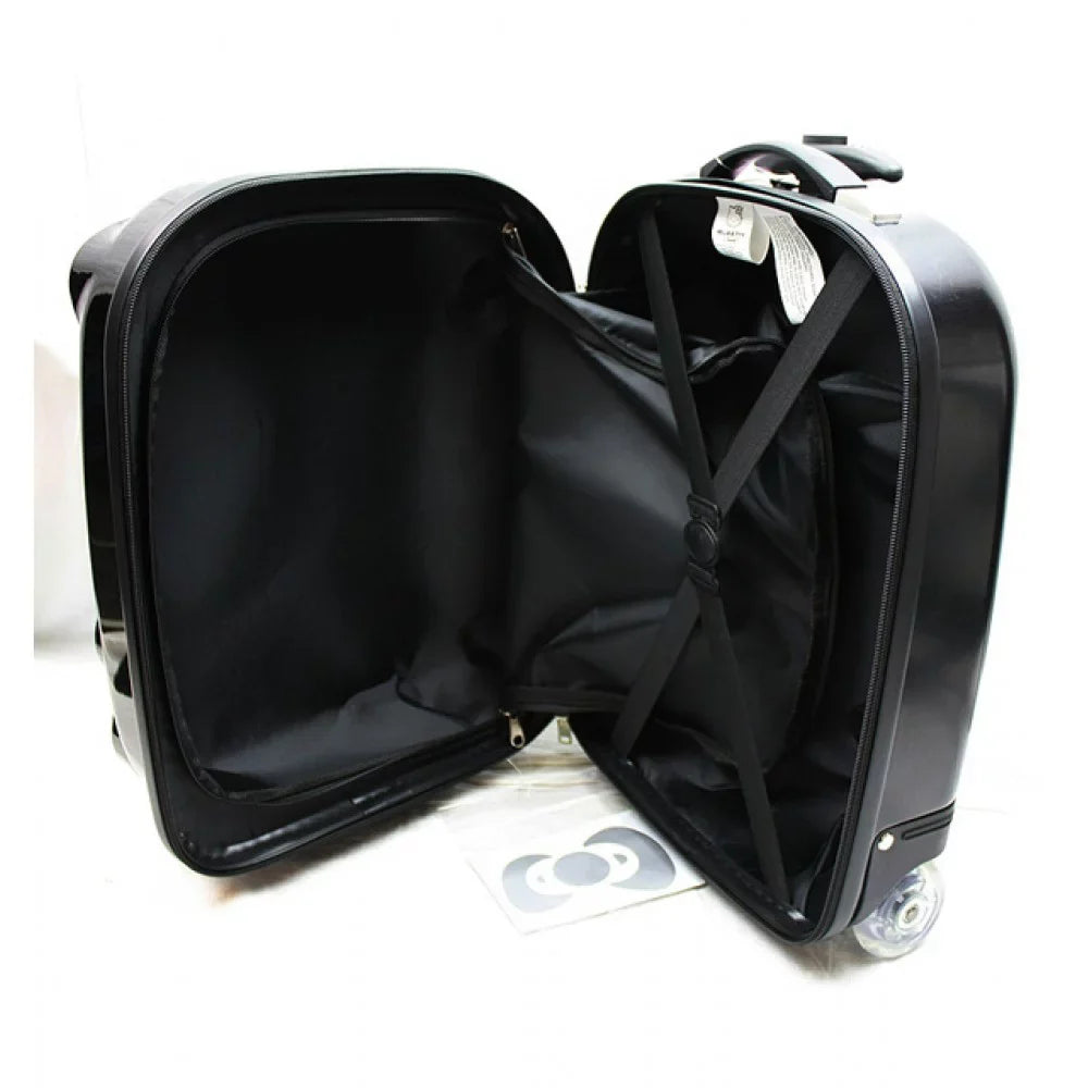 Hello Kitty ABS Rolling Luggage (Black) #82338
