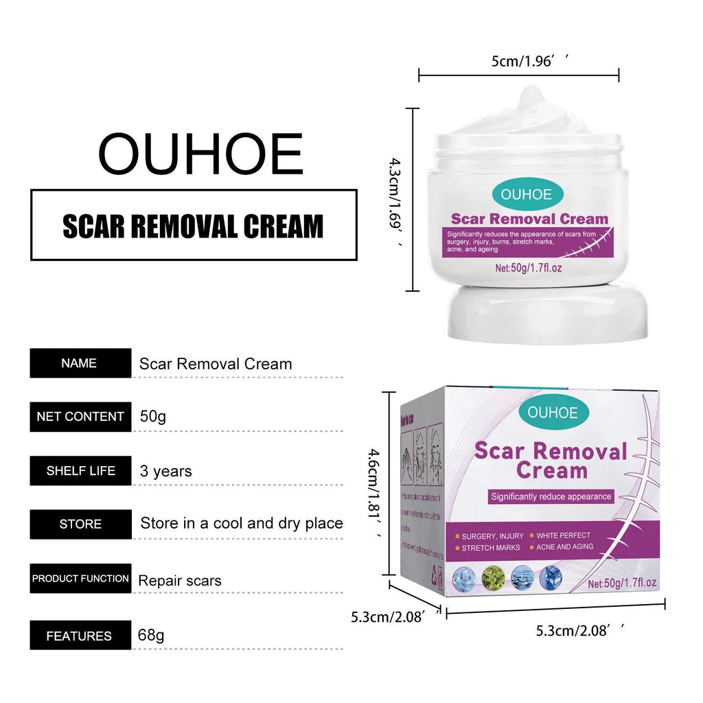 2PCS Scar Removal Cream Scar Repair Cream Scar Removal and Skin Repair 50ml