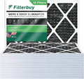 Filterbuy 22x24x1 MERV 8 Odor Eliminator Pleated HVAC AC Furnace Air Filters with Activated Carbon (12-Pack)