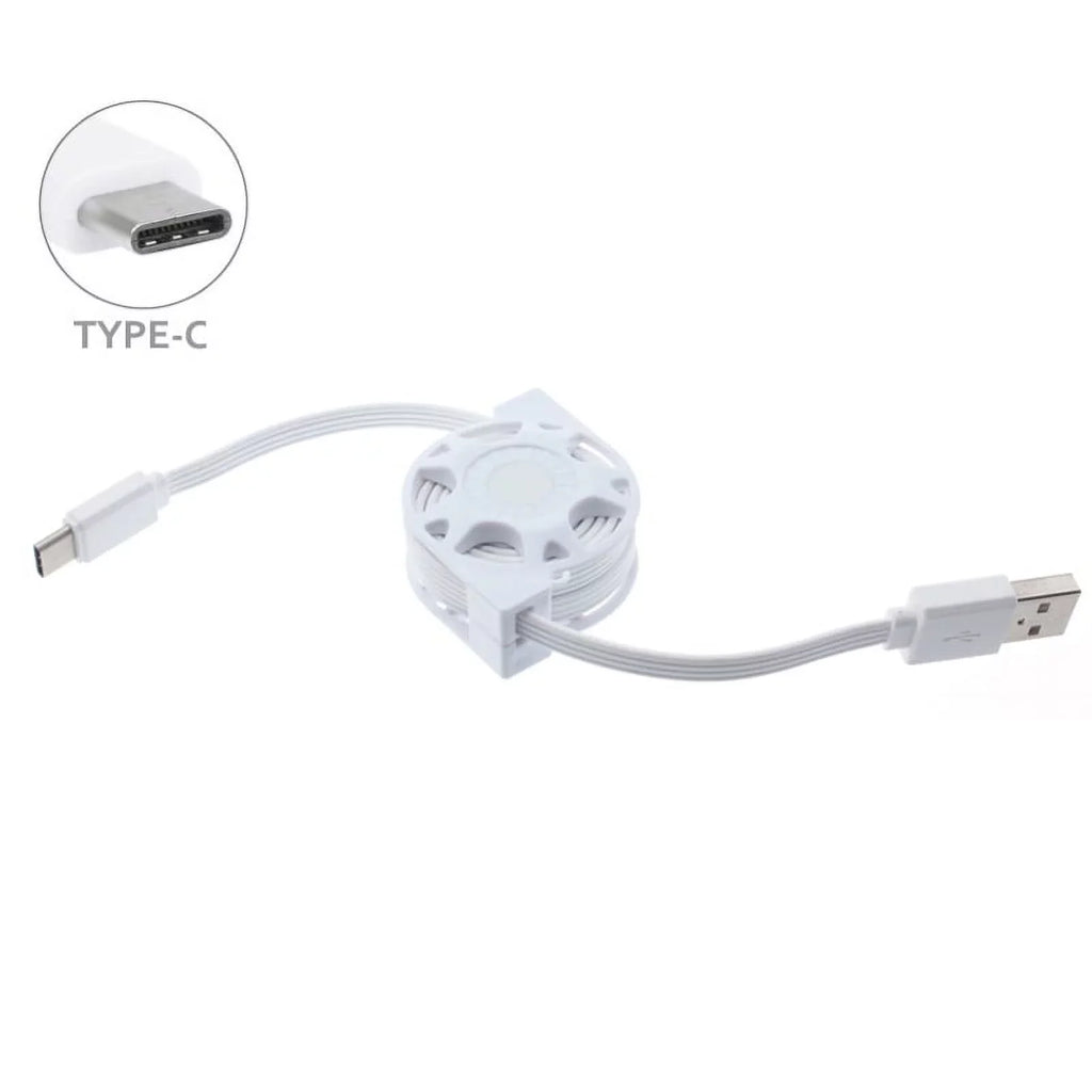 USB Cable w Car Mount, Retractable Type-C Charger, Dash Windshield Holder N2Z for  Galaxy A9 A50 A20 A10e - Sonim XP8 XP3 -  Xperia 5 10 Plus 1 -  Redmi Note 7, Mi Mix 2 9T 9