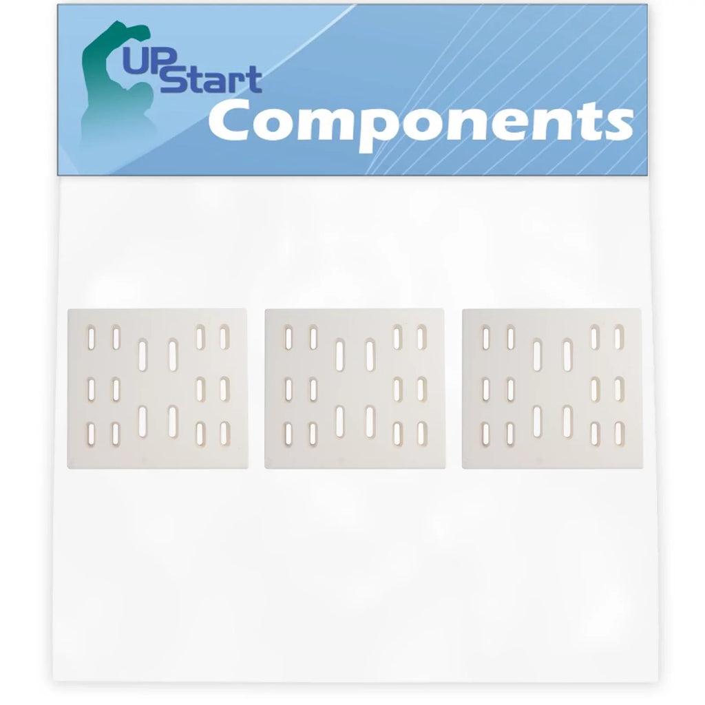 3-Pack BBQ Grill Heat Shield Plate Tent Replacement Parts for Sams Bakers & Chefs Y0005XC-1 - suitable Barbeque Ceramic Flame Tamer, Flavorizer Bar, Vaporizer Bar, Burner protector 8"