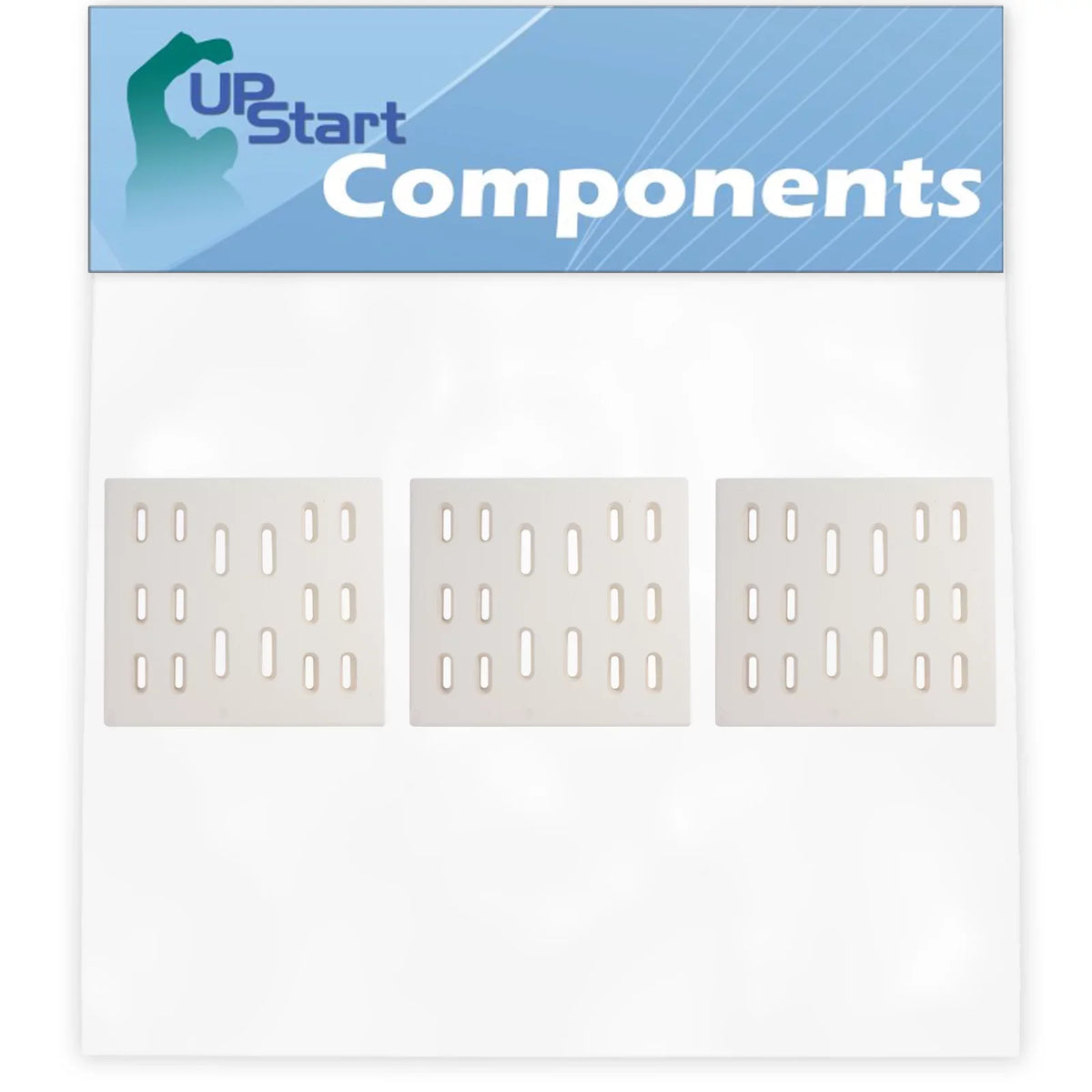 3-Pack BBQ Grill Heat Shield Plate Tent Replacement Parts for Sams Bakers & Chefs Y0005XC-1 - suitable Barbeque Ceramic Flame Tamer, Flavorizer Bar, Vaporizer Bar, Burner protector 8"