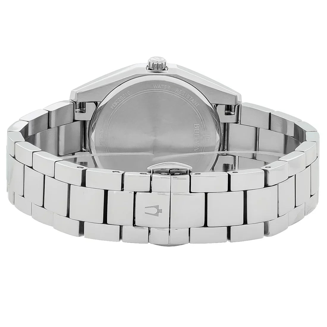 Bulova Surveyor Quartz Diamond Blue Dial Ladies Watch 96P229