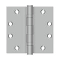 2BB Square Stainless Steel Hinge, Brushed Stainless. 4.5 x 4.5 in