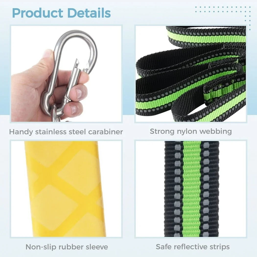 4-Step craft Rope Ladder, Portable Rope Boarding Ladder, Foldable Outdoor Climbing Ladder, Heavy Duty Swim Ladder for Inflatable craft, Sailboat, Kayak, Canoeing, Motorboat