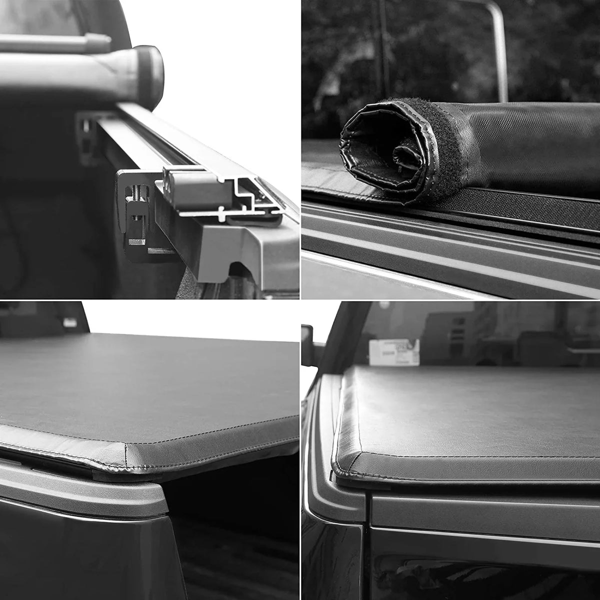 Kikito Vinyl Soft Roll-Up Tonneau wrap Truck Bed for 2022-2024 Tundra 5.6FT (66.7") Bed w/o Trail Edition (for Models Without The Deck Rail System)