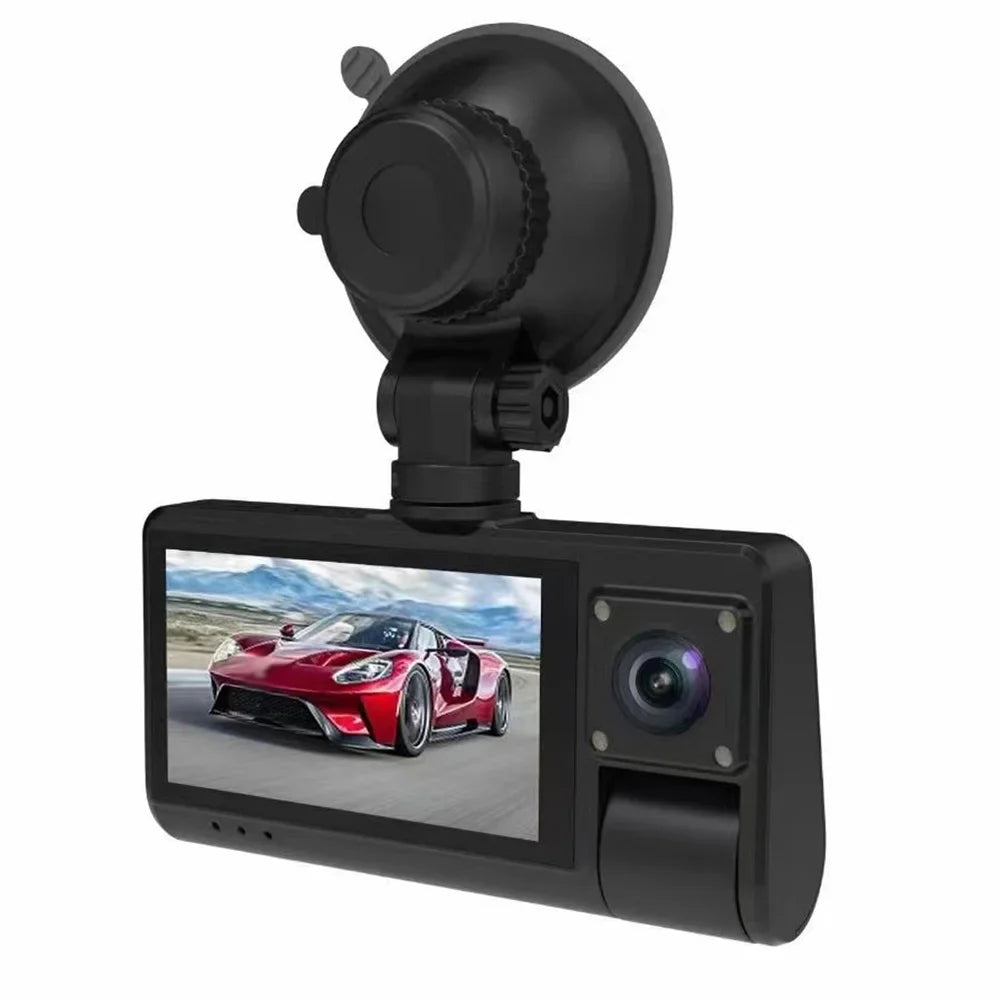 3-in-1 Dash Cam - Touch Screen Rearview Mirror with Clear Video Recording, Wide Angle Camera, WiFi Connectivity - Auto Safety Driving Recorder