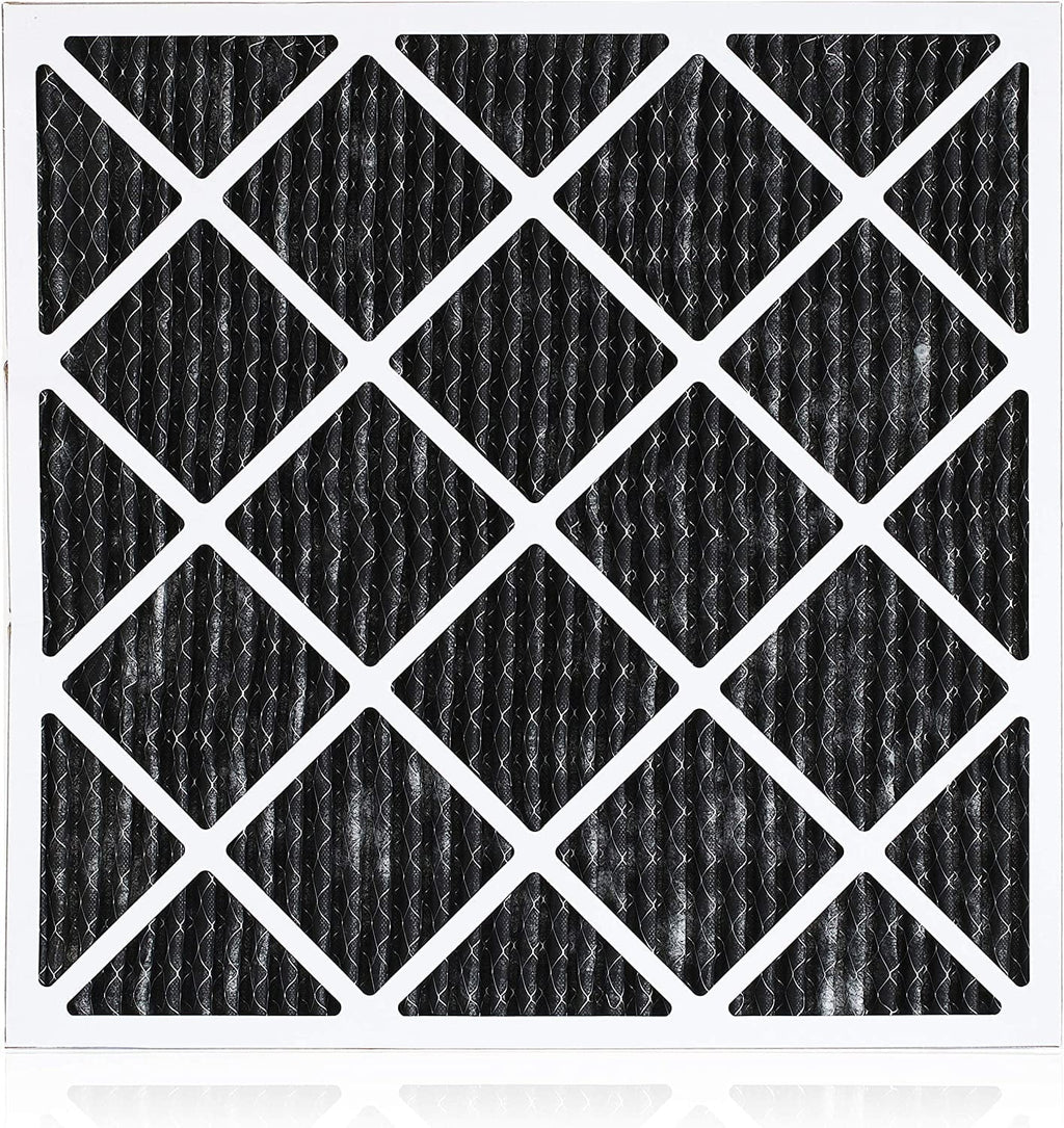 Filterbuy 22x24x1 MERV 8 Odor Eliminator Pleated HVAC AC Furnace Air Filters with Activated Carbon (12-Pack)